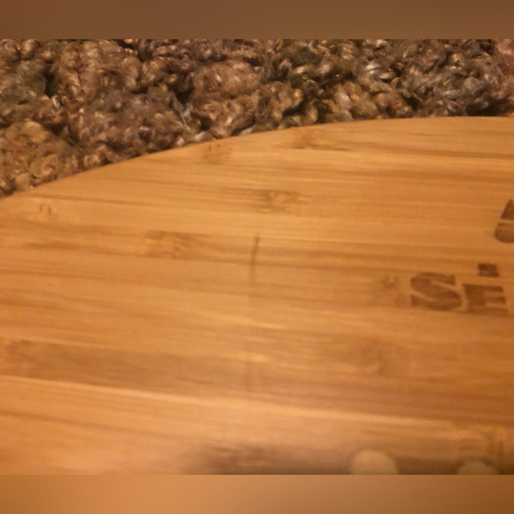 Seattle Seahawks Football-Shaped Cutting Board - Picture 6 of 6